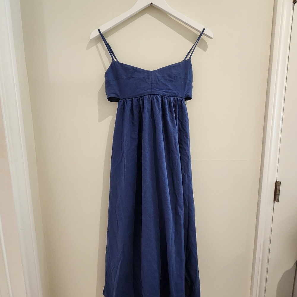 OPT: Blue Denim Cut Out Dress